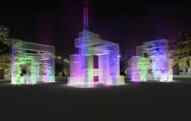 思成燈光見證2017年廣州國際燈光節效果圖