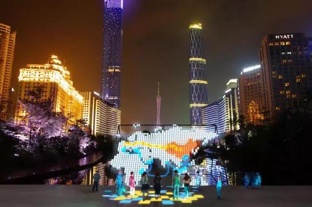 思成燈光見證2017年廣州國際燈光節效果圖