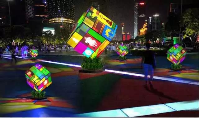 思成燈光見證2017年廣州國際燈光節效果圖